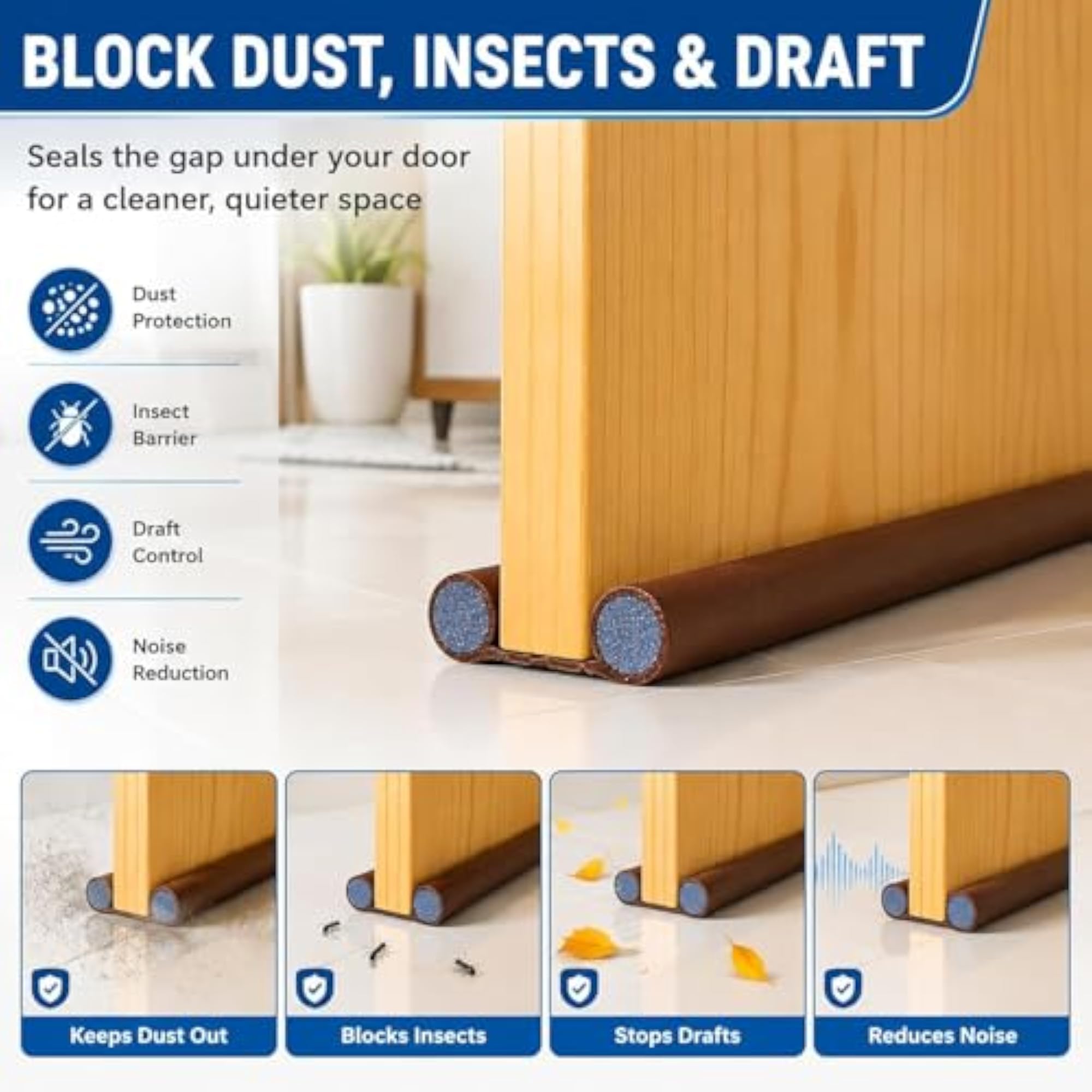 Koilakh Devi Twin Door Draft Stopper